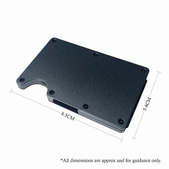 Personalised Engraved Men's RFID Blocking Credit Card Metal Wallet & Money Clip | Custom Gift for Husband, Boyfriend, Father's Day