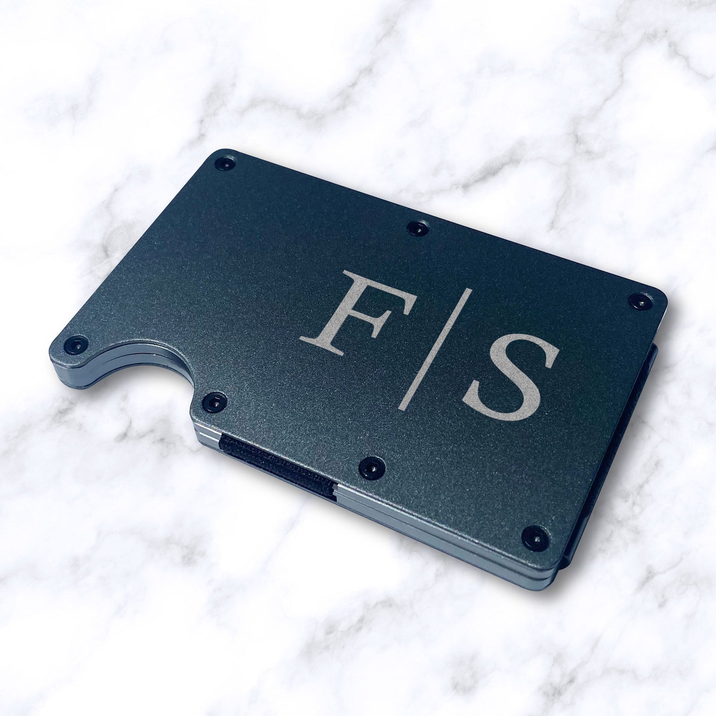 Personalised Engraved Men's RFID Blocking Credit Card Metal Wallet & Money Clip | Custom Gift for Husband, Boyfriend, Father's Day