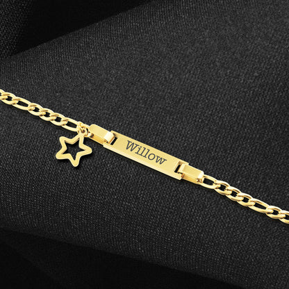 Personalised bracelet with Star charm