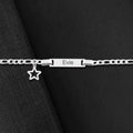Personalised Stainless Steel Bracelet with Star charm
