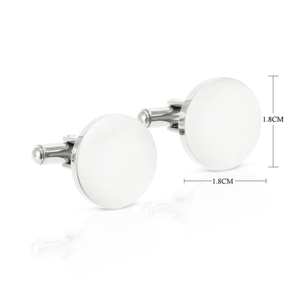 Personalised Engraved Round Cufflinks | Father of the Bride – Always Your Little Girl