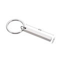 Personalised Custom Text Vertical 3D Bar Keyring Gift