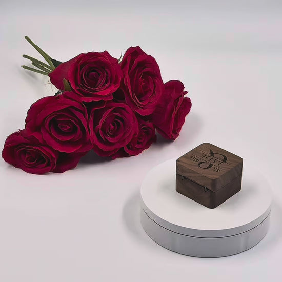 Personalised Wooden Ring Box – Test 1