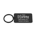 Personalised "This Mummy Belongs To" Engraved Rectangle Metal Keyring – Mother’s Day Gift