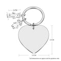 Personalised Engraved Heart Metal Keyring Gift With Figure Charms | This Mummy Belongs To