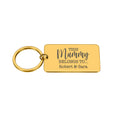 Personalised "This Mummy Belongs To" Engraved Rectangle Metal Keyring – Mother’s Day Gift